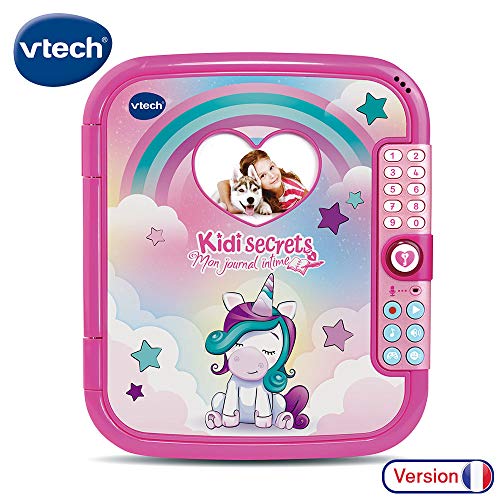 Brinquedo educativo VTech Mon Journal Intime Magique (3 anos) VTech - Tabletes gráficos - brinquedo educativo, diário mágico, código 4 dígitos, gravar notas, ouvir música