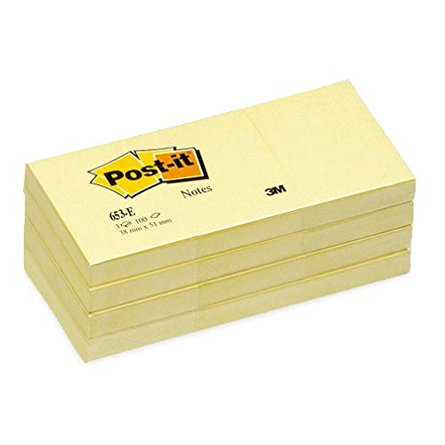 Blocos de Notas Autocolantes POST-IT 653E (100 Folhas) Post-It - Notas autoadesivas - autocolantes, 100 folhas, reciclável