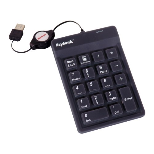 Teclado KEYSONIC ACK-118BK (Com Cabo - Layout Alemão) KeySonic - Teclados numéricos - cabo, layout alemão