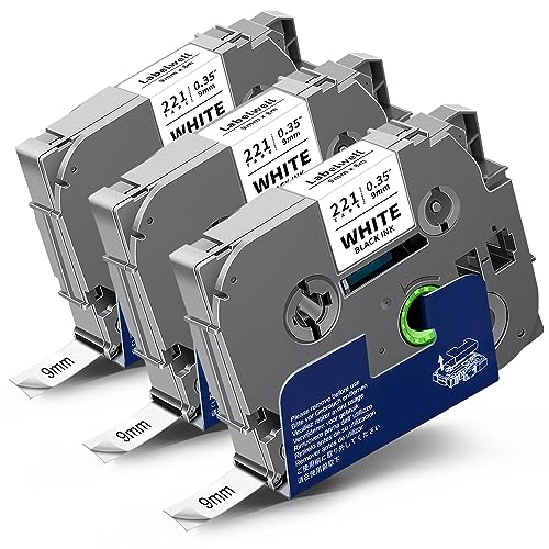 Fita para Etiquetadora LABELWELL TZE-221 Preto Labelwell - Fitas de etiquetas e recargas - 18 x 3.5 mm, preto, LABELWELL