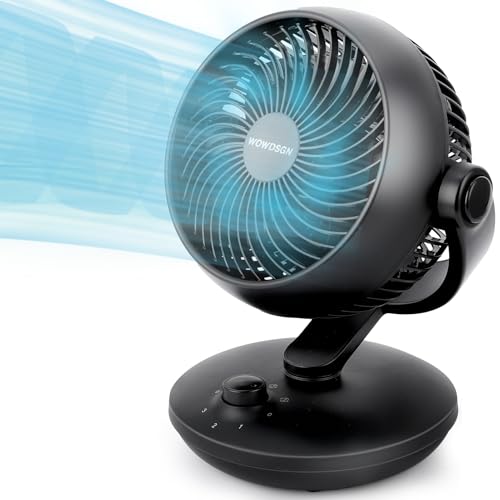 Ventoinha de Mesa WOWDSGN Silencioso (3 velocidades) WOWDSGN - Ventoinhas de mesa e de pedestal - silencioso, 60W, oscilação automática, 3 velocidades