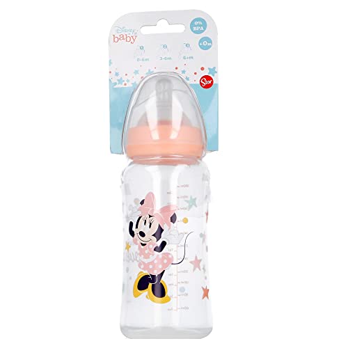 Biberão DISNEY BABY Minnie Mouse (0-6 meses) Stor - Biberões - disney, minnie mouse, 0-6 meses, silicone, 3 posições