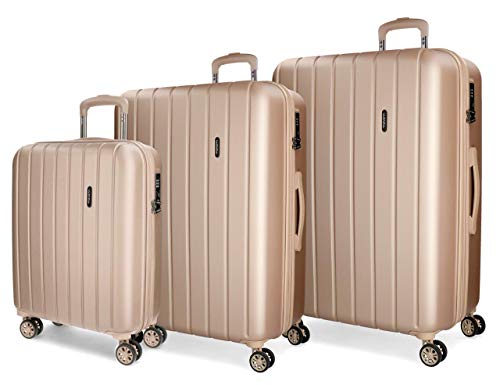 Conjunto 2 Malas de Viagem Rígida e Cabine 4 Rodas MOVOM Wood (220 L) MOVOM - Bolsas, carteiras e estojos - malas, viagem, rígida, cabine, 4 rodas