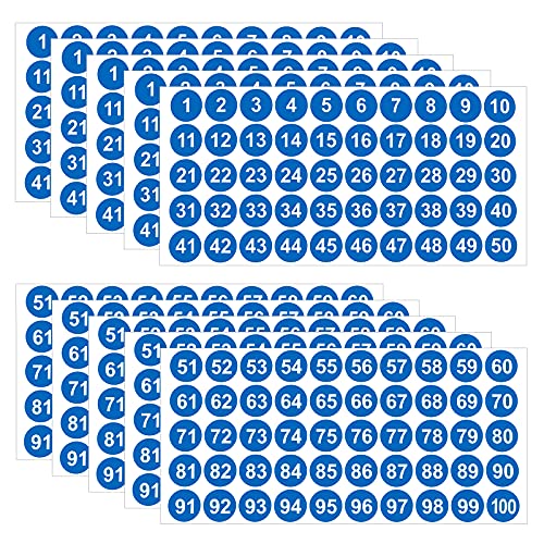Etiquetas Autocolantes LUTER 10 Folhas Azul LUTER - Enfeites e acabamentos - 10 folhas, vinil, 60g/m², adesivos removíveis