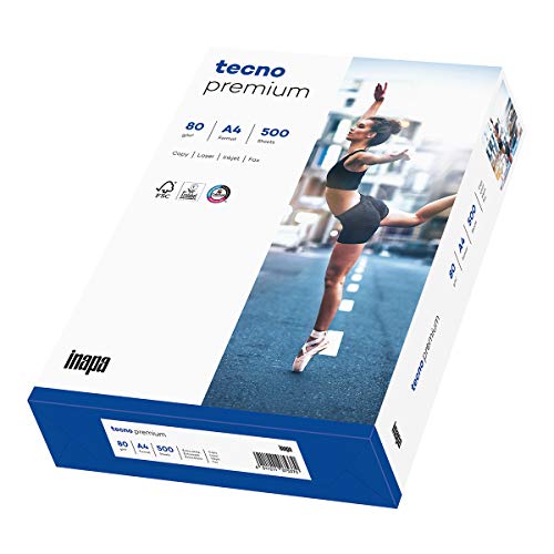 Papel Impressão INAPA TECNO Premium (A4 - Branco) INAPA TECNO - Papel de impressora e copiadora - a4, branco, 160g, 29,7x21cm