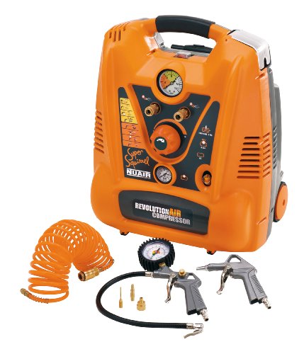 Compressor de Ar REVOLUTION'AIR Supersquirrel 6L 2HP REVOLUTION'AIR - Equipamento atlético de uso geral - compacto, 6 litros, 2HP, ventilação