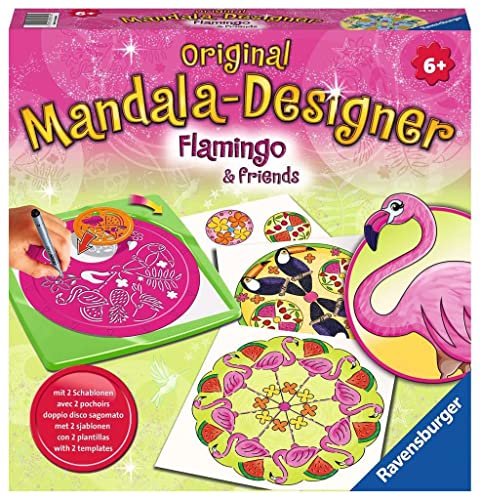 Kit de Pintura RAVENSBURGER 28518 (Idade Mínima Recomendada: 3 anos) Ravensburger - Kits de desenho e pintura - pincéis, lapis coloridos, folha preta, caderno de mandalas