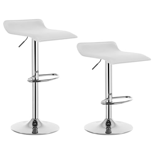 Conjunto de 2 Bancadas WOLTU BH11WS (Branco - Metal) WOLTU - Mobiliário de acampamento - metal, tampo de plástico, altura ajustável, conjunto de 2