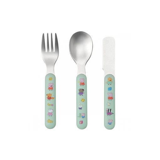 Conjunto de Talheres PEPPA PIG 2 Peças (Idade Mínima Recomendada: 1 ano) Petit Jour Paris - Jogos de talheres - talheres, peppa pig, 1 ano, inox, abs