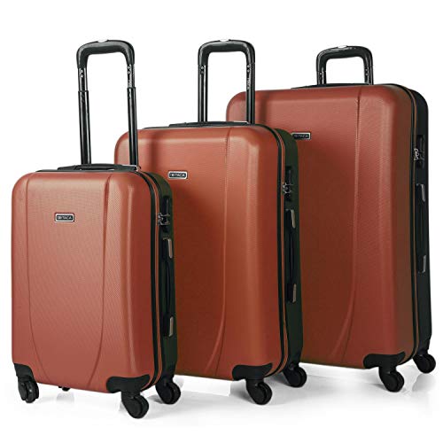 Conjunto de Malas ITACA Rígida (Cabine - 3 Peças - Vermelho) ITACA - Malas - rígida, cabine, vermelho, 3 peças