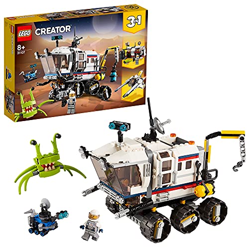 LEGO Creator 3 Em 1: Carro De Exploração Lunar LEGO - Blocos de encaixe - carro de exploração, lunar, braço de carga, alienígena