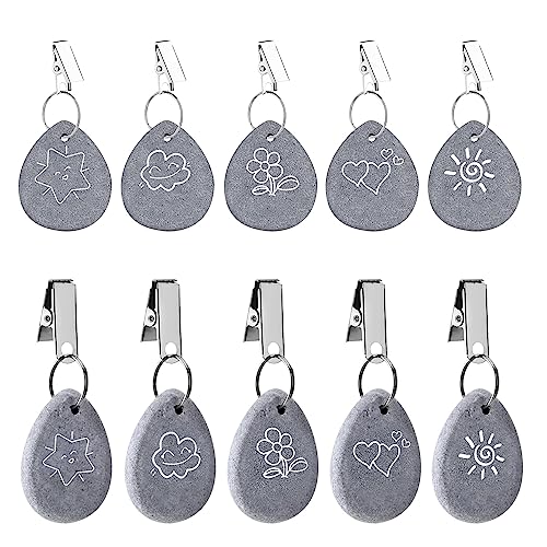 Conjunto de 10 Pedras para Guarda-Sol NUANGOO Nuangoo - Clipes e pesos para toalhas de mesa - conjunto, 10 pedras, guarda-sol