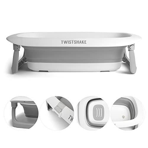 Banheira de bebé twistshake cinzento, branco Twistshake - Banheiras para bebês e assentos de banho - 30L, cinzento, branco, 1,6kg