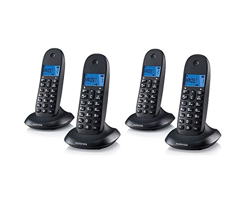 Telefone sem fio MOTOROLA C1004L Preto (Telefone Sem Fios) Motorola - Telefonia - mono, preto, 12 botões, retroiluminação
