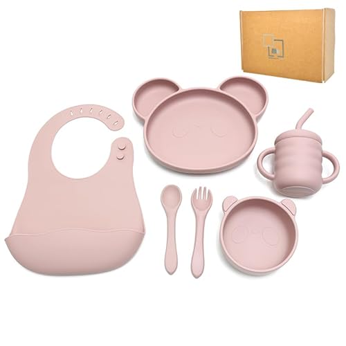Conjunto de Refeição para Bebé SILICONA 3 Peças Mh Mediterraneanhabitat - Utensílios de mesa - silicone, ventosas, 3 peças, fácil de limpar