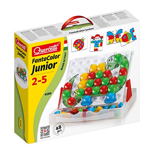 Brinquedo educativo Quercetti 4190 | Preto Quercetti - Brinquedos - educativo, transparente, 48 botões, maletin