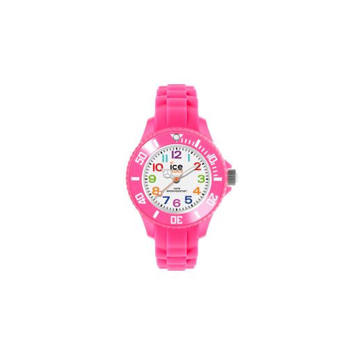 Relógio para Bebé ICEWATCH Mini Rosa (Poliuretano - Rosa) Ice-Watch - Relógios - quartzo, resistente à água, cor da caixa rosa, corrente em silicone