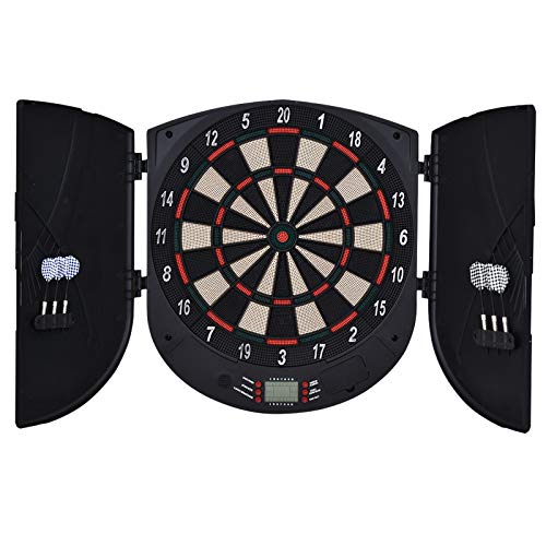 Dartboard HOMCOM (Branco - Plástico e Metal - 44 x 4.4 x 50 cm) HOMCOM - Alvos de dardos - plástico, metal, 44x4.4x50 cm, branco