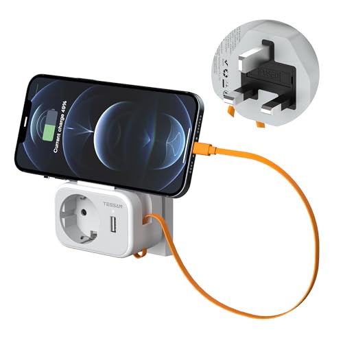 Adaptador de Viagem TESSAN 3 em 1 (USB - Preto) Zhuhai Tessan Power Technology Co., Ltd. - Ups - usb, preto, viagem, adaptador