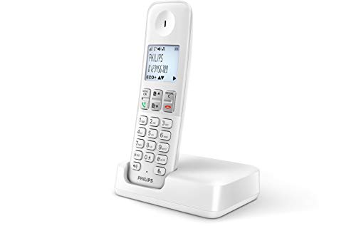 Telefone Philips D2501W/34 | Branco (Telefone Fixo) Philips - Telefonia - telefone fixo, branco
