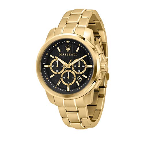 Relógio Masculino Maserati Successo 40 mm Dourado Maserati - Relógios - 40 mm, dourado, cronógrafo, quartzo