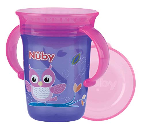Garrafa de Água NABBY Magic Cup 360 Violeta (240 ml) Nuby - Canecas - garrafa, água, nabby, Magic Cup, violeta