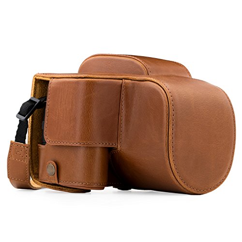 MegaGear MG1225 Bolsa câmara Protetor de fundo da câmara Castanho MegaGear - Bolsas e estojos para câmeras - PANASONIC, couro, monótono, resistente