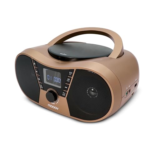 Rádio MOOVOO Copper (Preto - Digital - Pilhas) METRONIC - Áudio - digital, CD-RW, 4 W, sleep, alarme