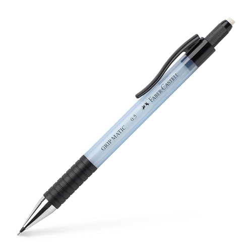 Lapiseira FABER-CASTELL Grip Matic Sky Azul Faber-Castell - Lápis mecânicos - lapiseira, faber-castell, grip matic, sky azul, traço fino, ponta borracha, 0.5 mm