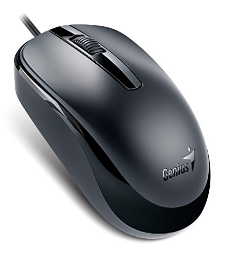 Rato GENIUS DX-120 (Ótico - 1000 dpi - Preto) Genius - Ratos e trackballs - ótico, 1000 dpi, ergonômico, roda de scroll