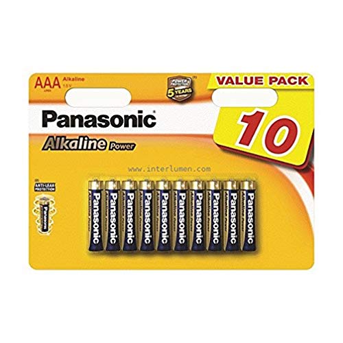Pilha Recarregável PANASONIC AA-AC01AAA (Alcalino) Panasonic - Baterias de uso geral - alcalino, AAA, 900 mAh, 1.5v
