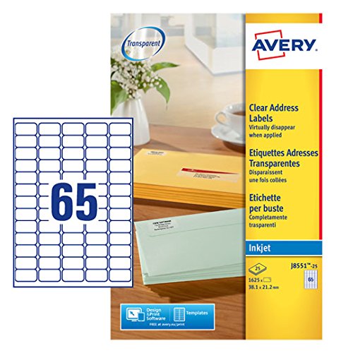 Etiquetas para impressão AVERY ZINK J8551 Avery Dennison - Papel de impressora e copiadora - impressão, avery zink, j8551