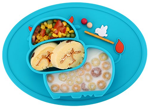 Mini Prato para Bebês QSHARE (Silicone - Transparente) Qshare - Utensílios de mesa - silicone, transparente