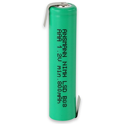 Pilhas Recarregáveis ANSMANN Nickel-Metallhydrid (NiMH) Ansmann - Baterias - 800 mah, 12 v, AAA, preto