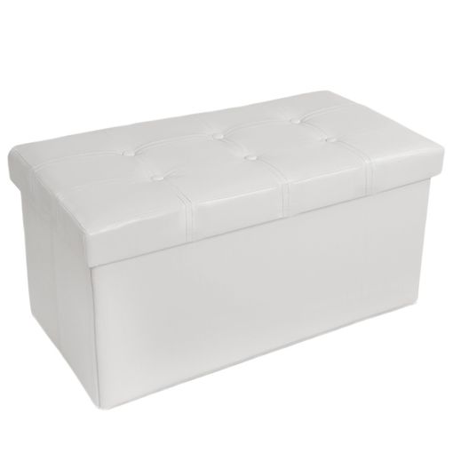 Assento Dobrável TECTAKE (Branco - Poliéster Oxford - 68x80 cm) TecTake - Conjuntos de móveis - dobrável, 68x80 cm, poliéster oxford