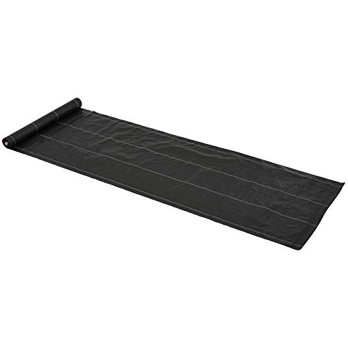 Malla Anti-Hierba OUTSUNNY (Negro - Poliéster - 100 x 5 m) Outsunny - Móveis de exterior - anti-hierba, negro, poliéster, 100x5m
