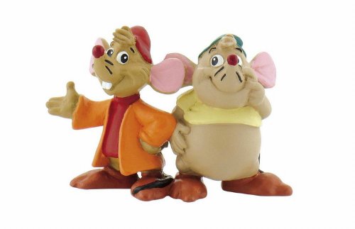 Figura de Ação BULLYLAND Gus e Jack (Cinderela) Bullyland - Bonecos de ação e brinquedo - 10 cm, pêlo branco, olhos vermelhos, braço móvel