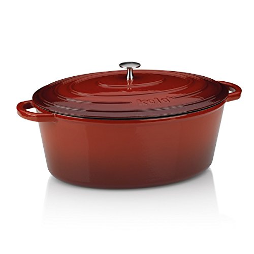 Caçarola Oval Kela com Tampa Vermelho (Recondicionado Como Novo) kela - Assadeiras de Forno - com tampa, forno, alumínio, 9 L