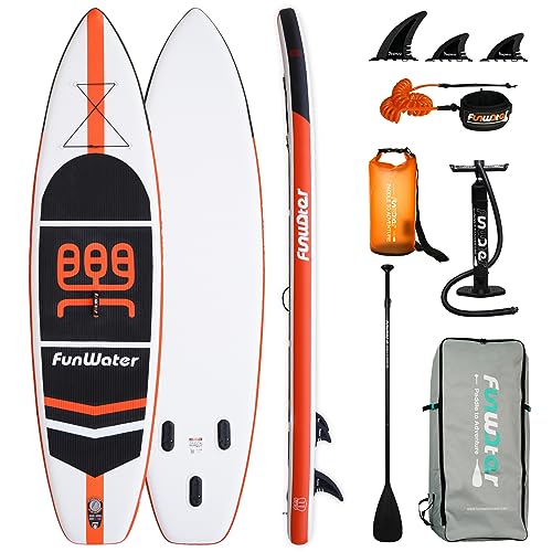 Tábuas de surf infláveis FUN WATER (Preto - 3.5x2.1m) FunWater - Pranchas de remo - inflável, preto, 3.5x2.1m