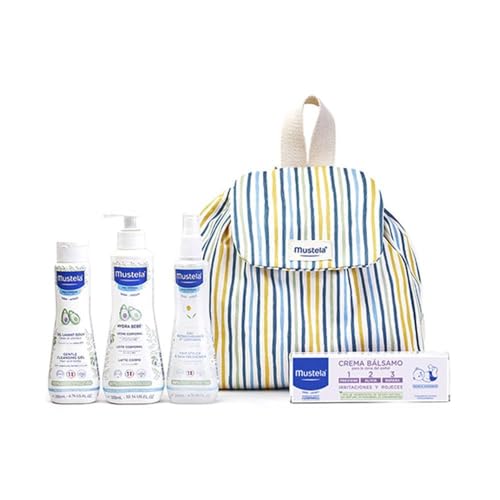 Caixa de Presentes MUSTELA 3D (Branco - Poliéster) Mustela - Conjuntos de presente para bebê - poliéster, 15x20x25cm, cartão interior