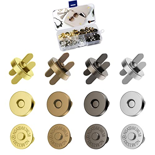 Conjunto de 24 Botões Magnéticos 0.7In DIY Sinofort - Ferramentas de arte e artesanato - botões magnéticos, 24 botões, diy
