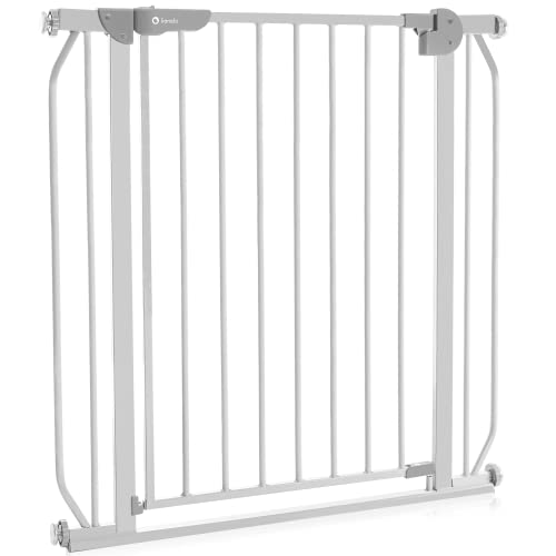 Barreira de segurança para bebé LIONELO Truus Slim cinzento LIONELO - Portões para bebês e animais de estimação - portas, escadas, expandida, fácil instalação