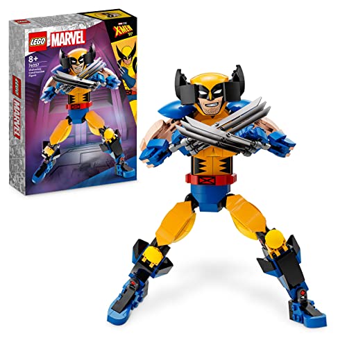 LEGO Marvel Super Heroes 76257 Figura de Construção de Wolverine LEGO - Blocos de encaixe - wolverine, marvel, articulado, garras, super herói
