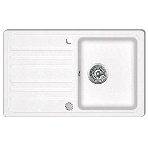 Lavatório VIDAXL Reversível Branco (Cerâmica - 60x40x86cm) vidaXL - Acessórios de encanamento - reversível, cerâmica, 60x40x86cm