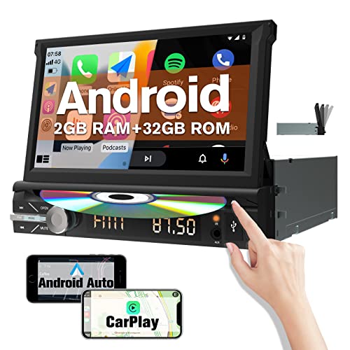 Autorrádio AWESAFE Android 10.0 (2GB+32GB) Radio Coche 1 DIN com Tela Extraível AWESAFE - Áudio - android, 2gb, 32GB, din, tela extraível