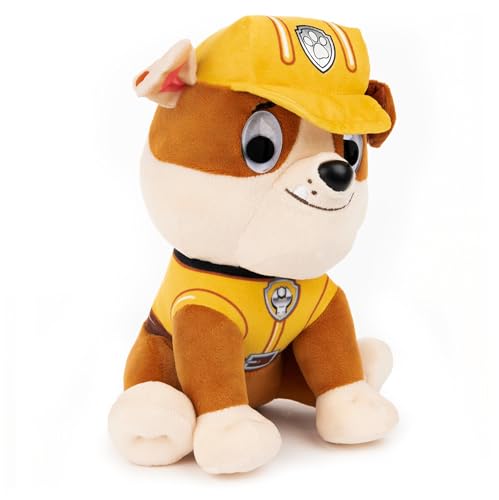 Boneco SPIN MASTER GUND Paw Patrol Rubble Spin Master - Bonecos de ação e brinquedo - olhos grandes, pvc, cinto amarelo, 23 cm