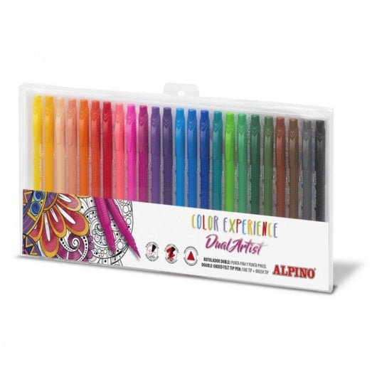 Conjunto de Canetas ALPINO Color Experience Alpino - Marcadores e marcadores de texto - caneta, ponta fina, ponta grossa, tinta lavável