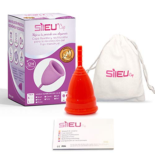 Copo Menstrual SILIU CUP Sport Vermelho (Tamanho Único) Sileu - Copos menstruais - copo menstrual, siliu cup, sport, vermelho, tamanho único