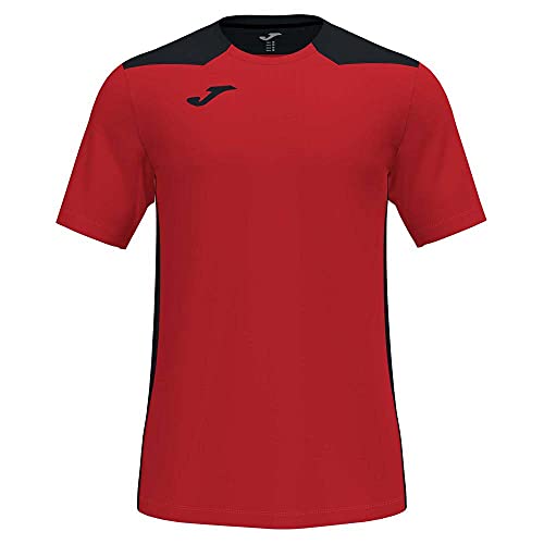 T-shirt para Homem JOMA 101822.601 XL Vermelho para Futebol (XL) Joma - Roupa - manga curta, pescoço redondo, logotipo bordado, vermelho