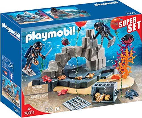 Playmobil City Action 70011 conjunto de bonecos PLAYMOBIL - Conjuntos de brinquedos - submarinos, tesouro, personagens, boias